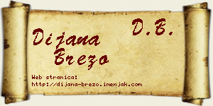 Dijana Brezo vizit kartica